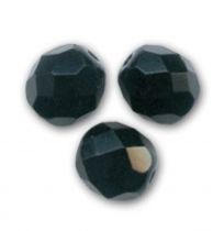 100 Perles facettes 8mm Jet