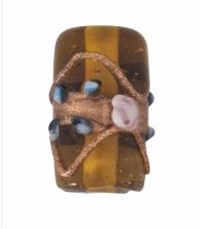 20 Perles indiennes tube Topaz 20mm 