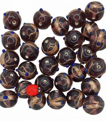20 Perles rondes Amethyste 16mm