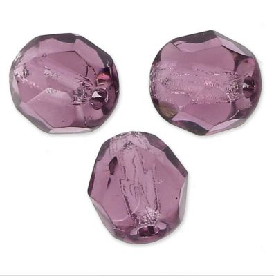 500 Perles facettes 4mm Light amethyste