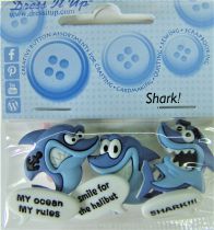 8 Boutons décoratifs \  requin \ 