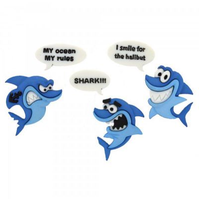 8 Boutons d�coratifs \  requin \ 