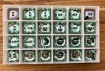 Bouton 3015 12 mm Chrysolite Cristal Swarovski x1