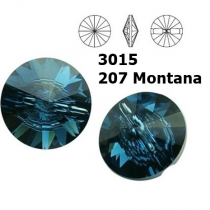 Bouton 3015 12 mm Montana Cristal Swarovski x1