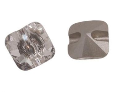 Bouton carr� 3009-10 mm Crystal foiled Cristal Swarovski x1