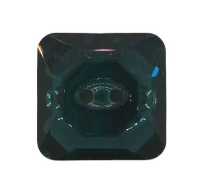 Bouton carr� 3017-12 mm Montana foiled Cristal Swarovski x1