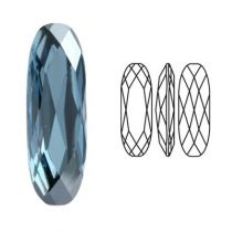 Cabochon 4161 Aquamarine Satin 21x7 mm x1  Cristal Swarovski
