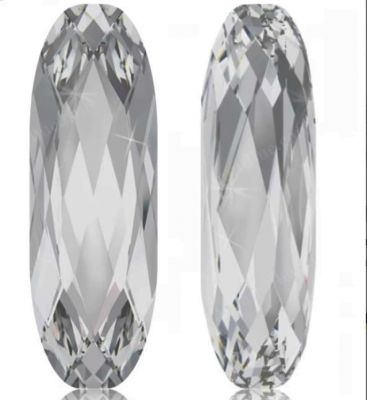 Cabochon 4161 Crystal Satin 15x5 mm x1 Cristal Swarovski