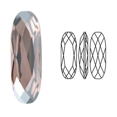 Cabochon 4161 Light Rose Satin 21x7 mm x1 Cristal Swarovski
