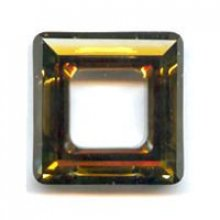 Cabochon 4439 Cosmic Square Crystal Tabac Foiled fonc� 20mm x1 Cristal Swarovski