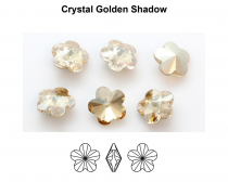 Cabochon 4744 10 mm Crystal golden shadow x1 Cristal Swarovski