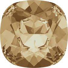 Cabochon Carr� 4470 Crystal golden shadow 12mm x1 Cristal Swarovski