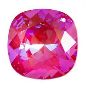 Cabochon Carr� 4470 Crystal Pink Lotus Delite 12mm x1