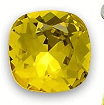 Cabochon Carr� 4470 Lime 12mm x1