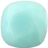 Cabochon Carr� 4470 Mint Alabaster 12mm x1