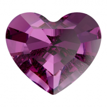 Cabochon Coeur 4800 -11x10 mm Amethyst Cristal swarovski x1