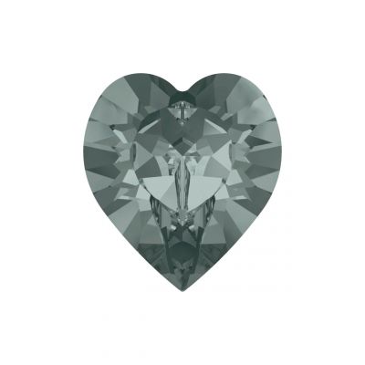 Cabochon Coeur 4800 -11x10 mm black diamond Cristal swarovski x1