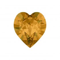 Cabochon Coeur 4800 -11x10 mm Topaz Cristal swarovski x1