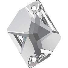 Cabochon cosmic 3265 Crystal silver shade 26X21mm x1 � coudre Cristal Swarovski