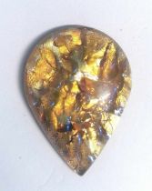 Cabochon goutte poire Topaz 30x20mm