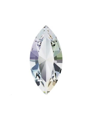 Cabochon Navette 4200-15x7mm- Crystal AB x1 cristal Swarovski