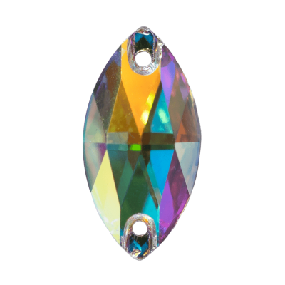 Cabochon ovale 3223 Crystal AB 18x9mm x1 � coudre Cristal Swarovski