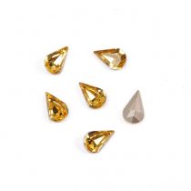 Cabochon poire 4300 Light Topaz 8x5mm x1cristal swarovski