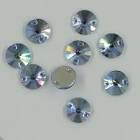 Cabochon rond 3200 Light Sapphire 10mm x1 � coudre Cristal Swarovski