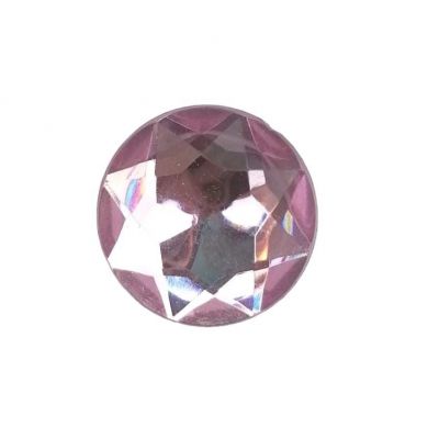 Cabochon strass rose 25mm x1