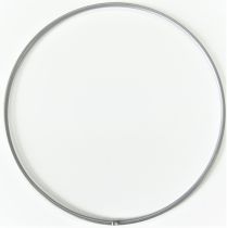 Cercle nu en métal argent Ø 10cm