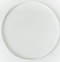 Cercle nu en métal blanc Ø 15cm