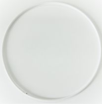 Cercle nu en métal blanc Ø 30cm