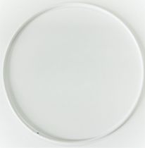 Cercle nu en métal blanc Ø 30cm
