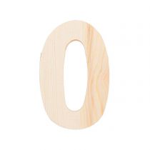 Chiffre 0 - 8 Cm - Bois