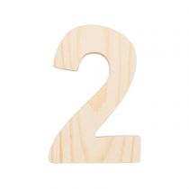 Chiffre 2 - 8 Cm - Bois
