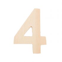 Chiffre 4 - 8 Cm - Bois