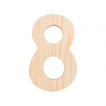 Chiffre 8 - 8 Cm - Bois