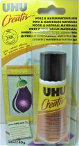 Colle UHU Creativ Bois & Matériaux Naturelle 38ml