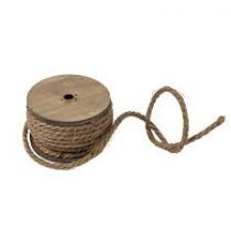 Corde Marine 7mm x 10 mètres jute naturelle sur bobine bois