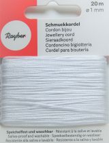 Cordon Polyester Blanc 1mm - 20m