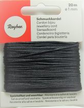 Cordon Polyester Noir 1mm