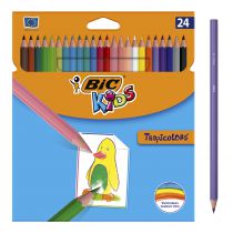 Crayons de couleur kids tropicolors Bic x24