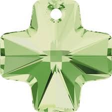Croix 6866 P�ridot 20mm x1 cristal Swarovski