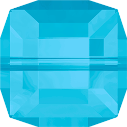 Cubes 5601 Carribean Blue Opal 6mm x1 Cristal Swarovski
