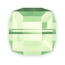 Cubes 5601 Chrysolite 8mm x1 Cristal Swarovski