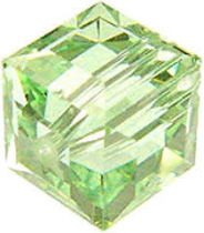 Cubes 5601 Chrysolite 8mm x1 Cristal Swarovski