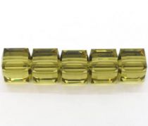 Cubes 5601 Khaki 4mm x6 Cristal Swarovski