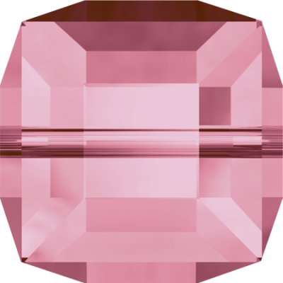 Cubes 5601 Light rose 8mm x1 Cristal Swarovski