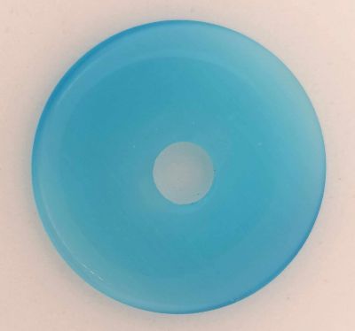 Donut Oeil de chat  bleu 25 mm x1