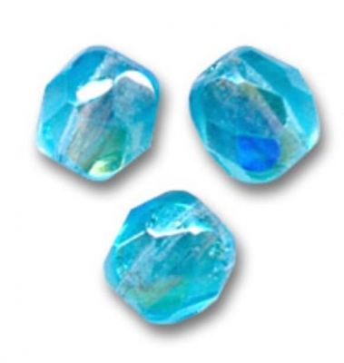 Facettes 4 mm Aquamarine AB x50 